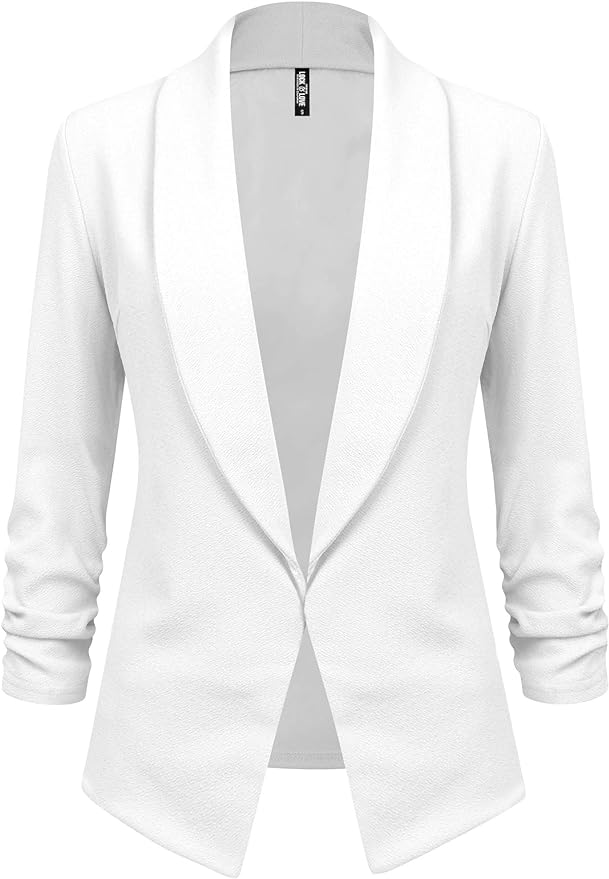 JGL Women's Blazer 3/4 Length Sleeve w/Open Front